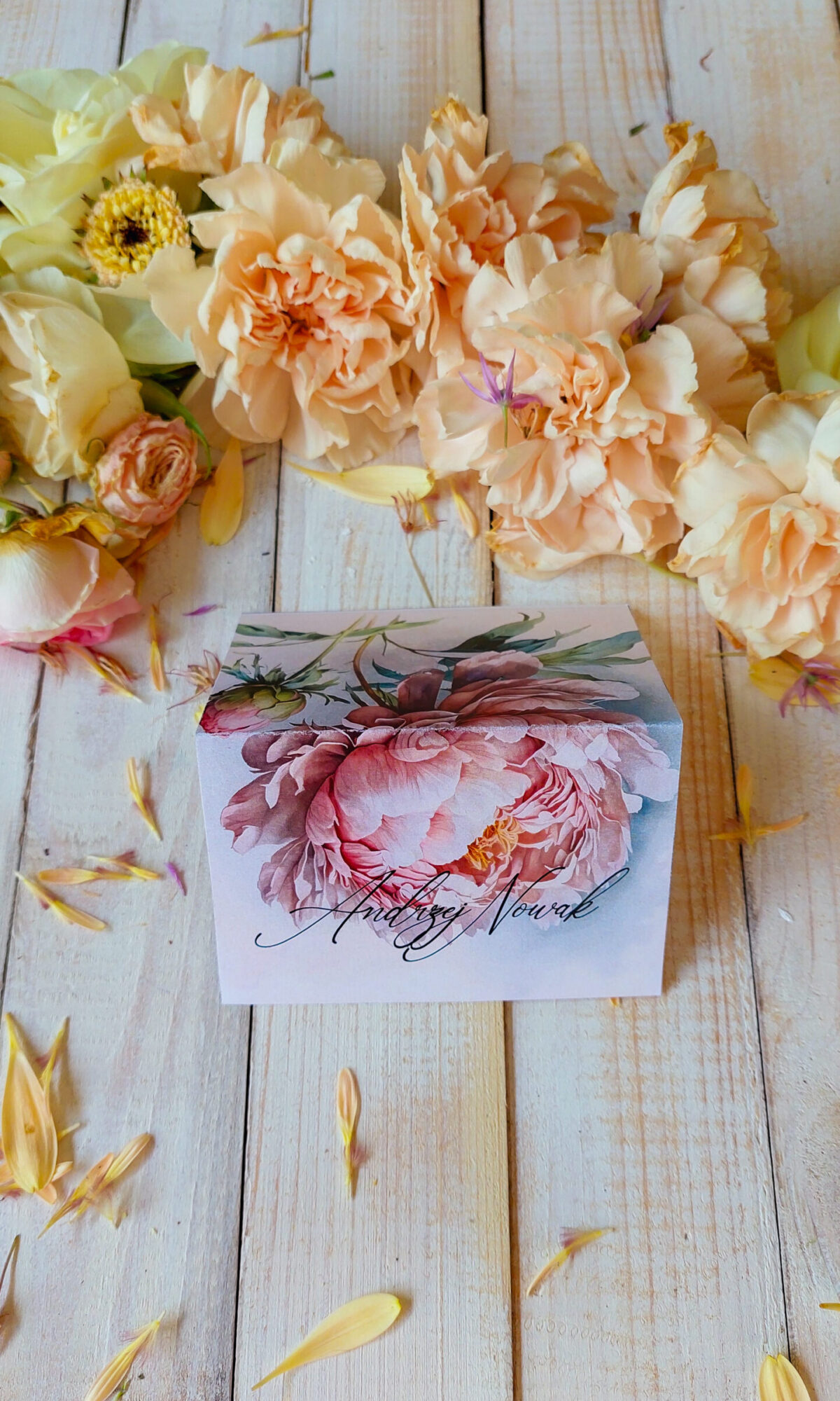 Winietka weselna z motywem kwiatowym WI-26