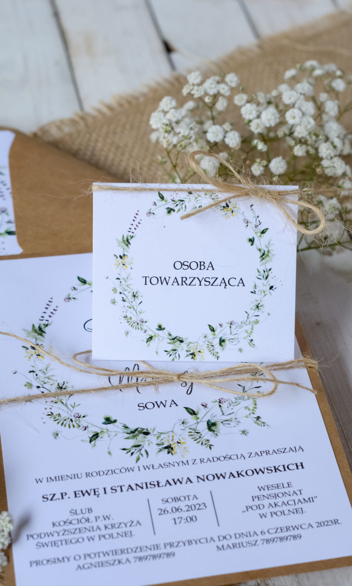 Rustykalne winietki ślubne WI-12