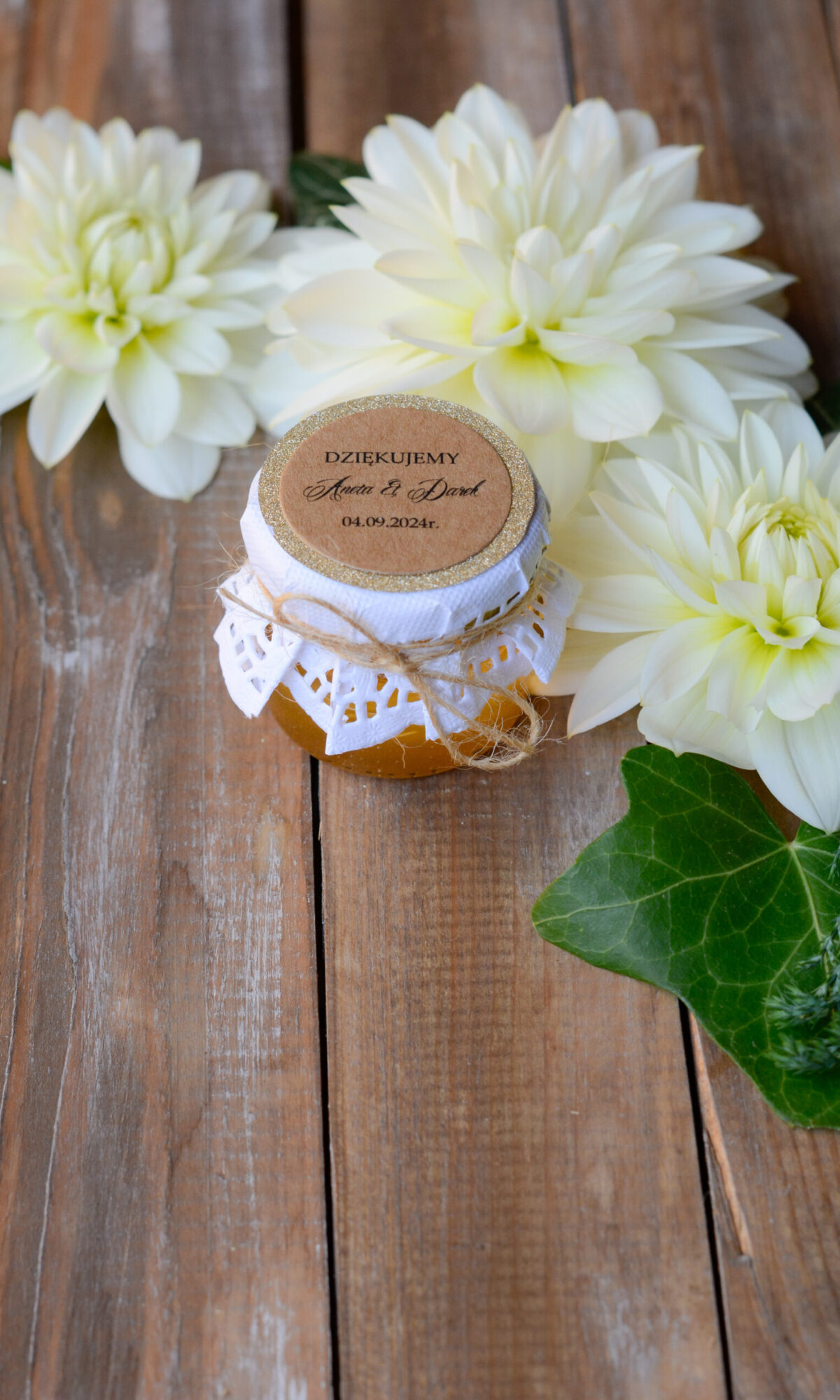Podziękowania dla gości weselnych - miodek PDZ-07