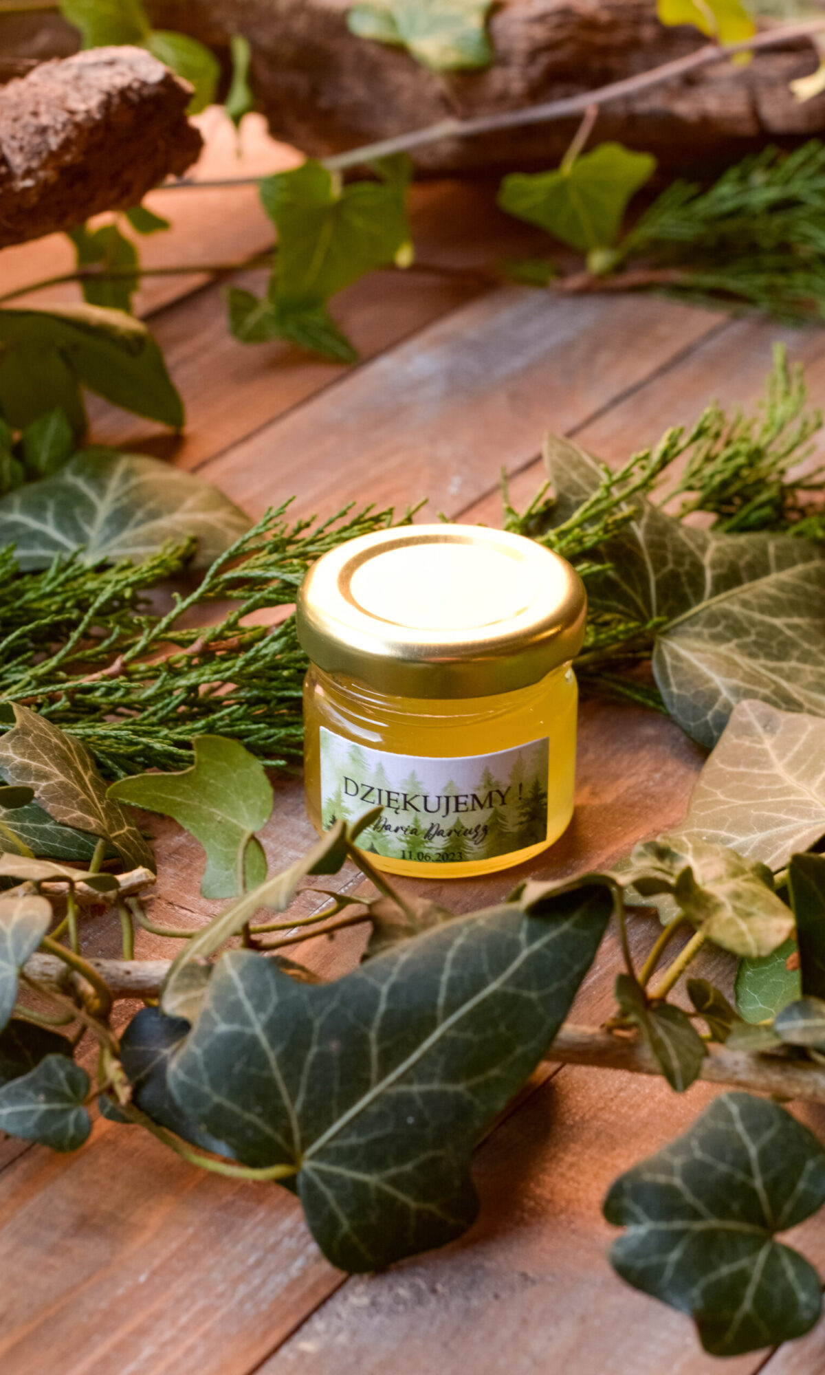 Podziękowania dla gości weselnych - miodek PDZ-10