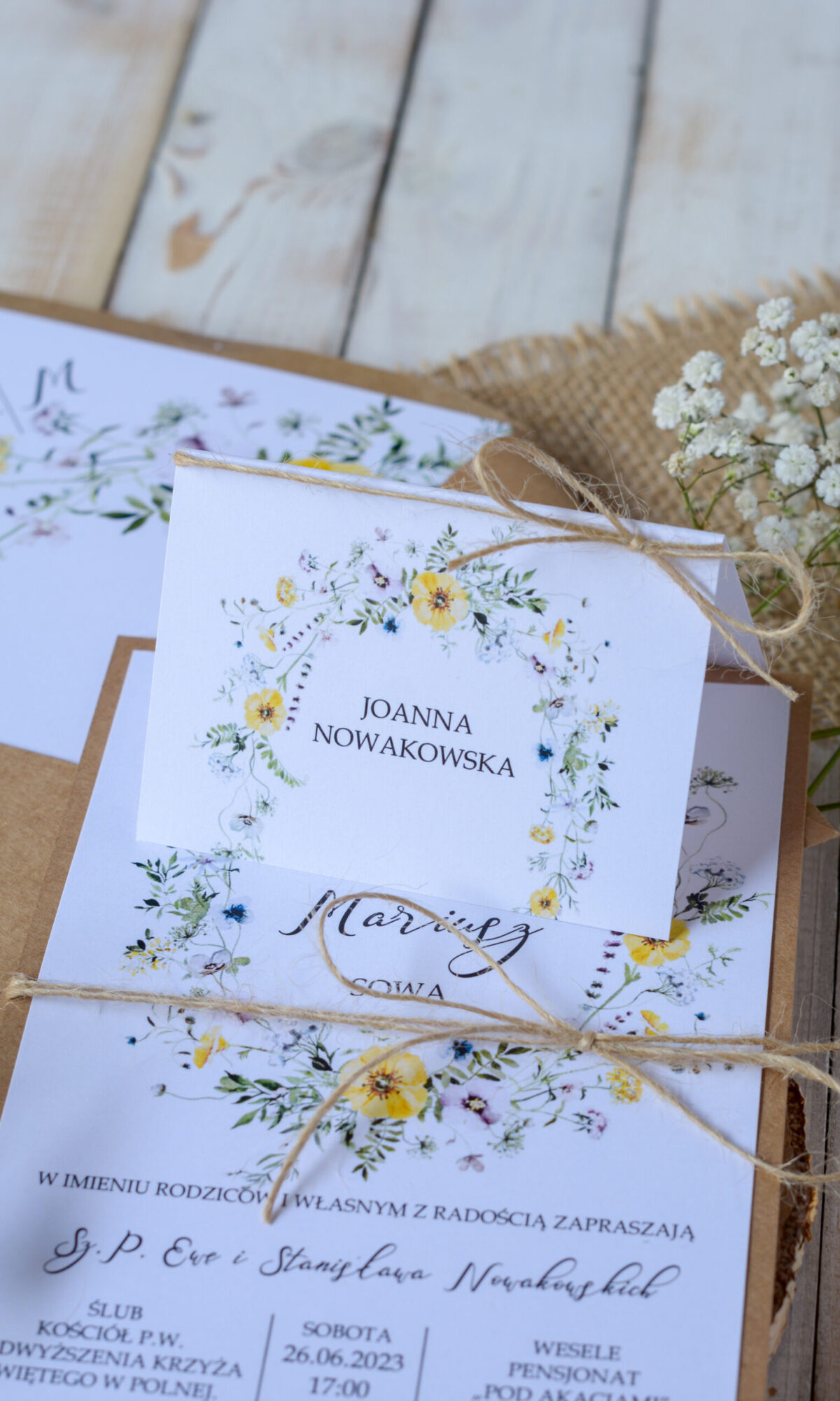 Rustykalne winietki ślubne WI-19