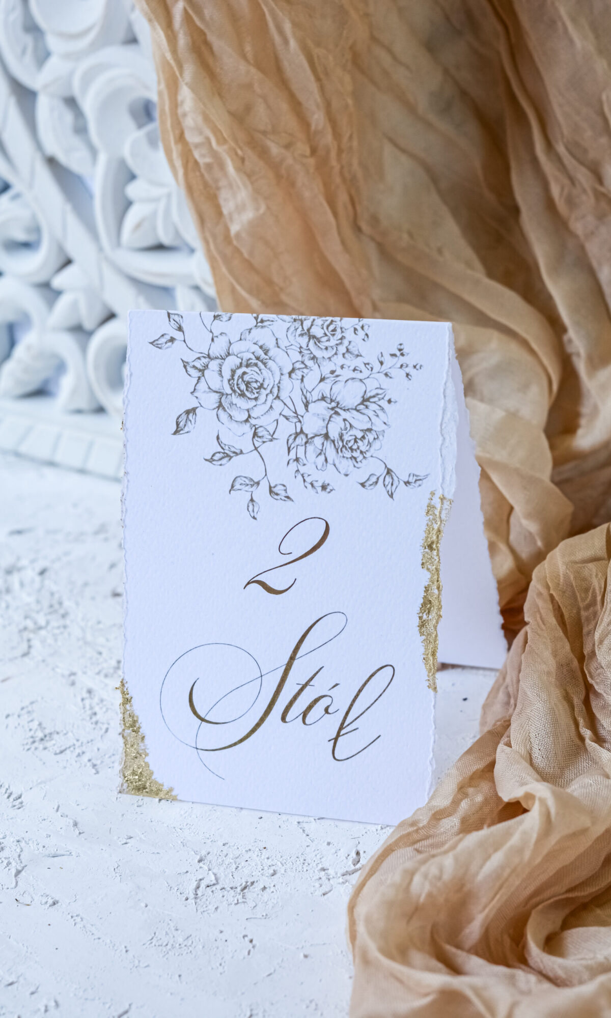 Numerki na stół weselny w stylu boho Nr-01