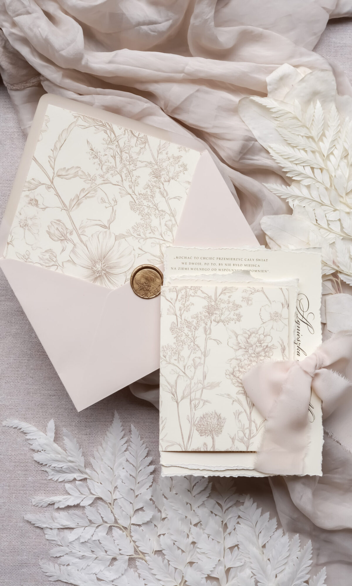 Zaproszenia ślubne boho Wz-101