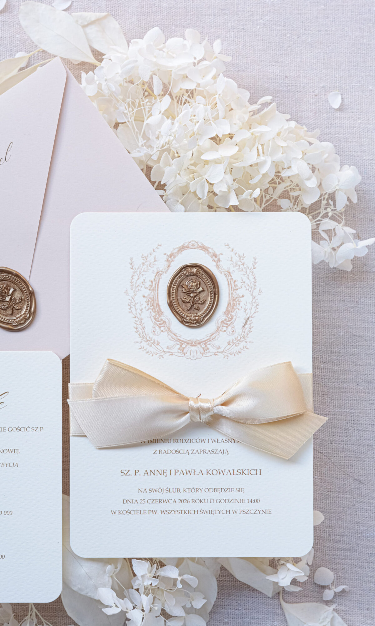 Rustykalne zaproszenia ślubne Wz-09