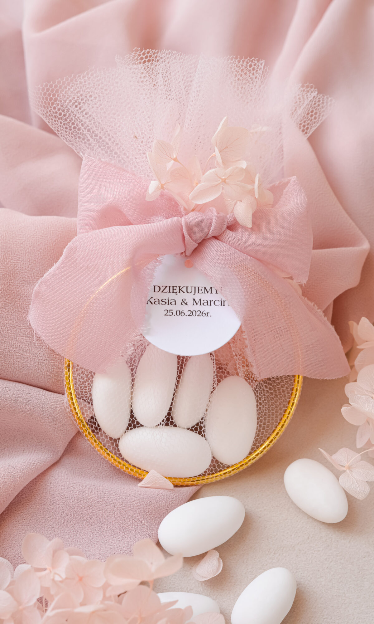 SŁODKIE MIGDAŁY - PODZIĘKOWANIA DLA GOŚCI WESELNYCH PDZ-15