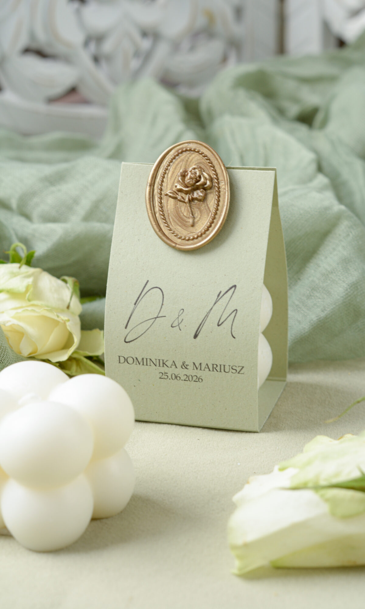 MINI ŚWIECA SOJOWA BUBBLE - PODZIĘKOWANIA DLA GOŚCI WESELNYCH PDZ-20