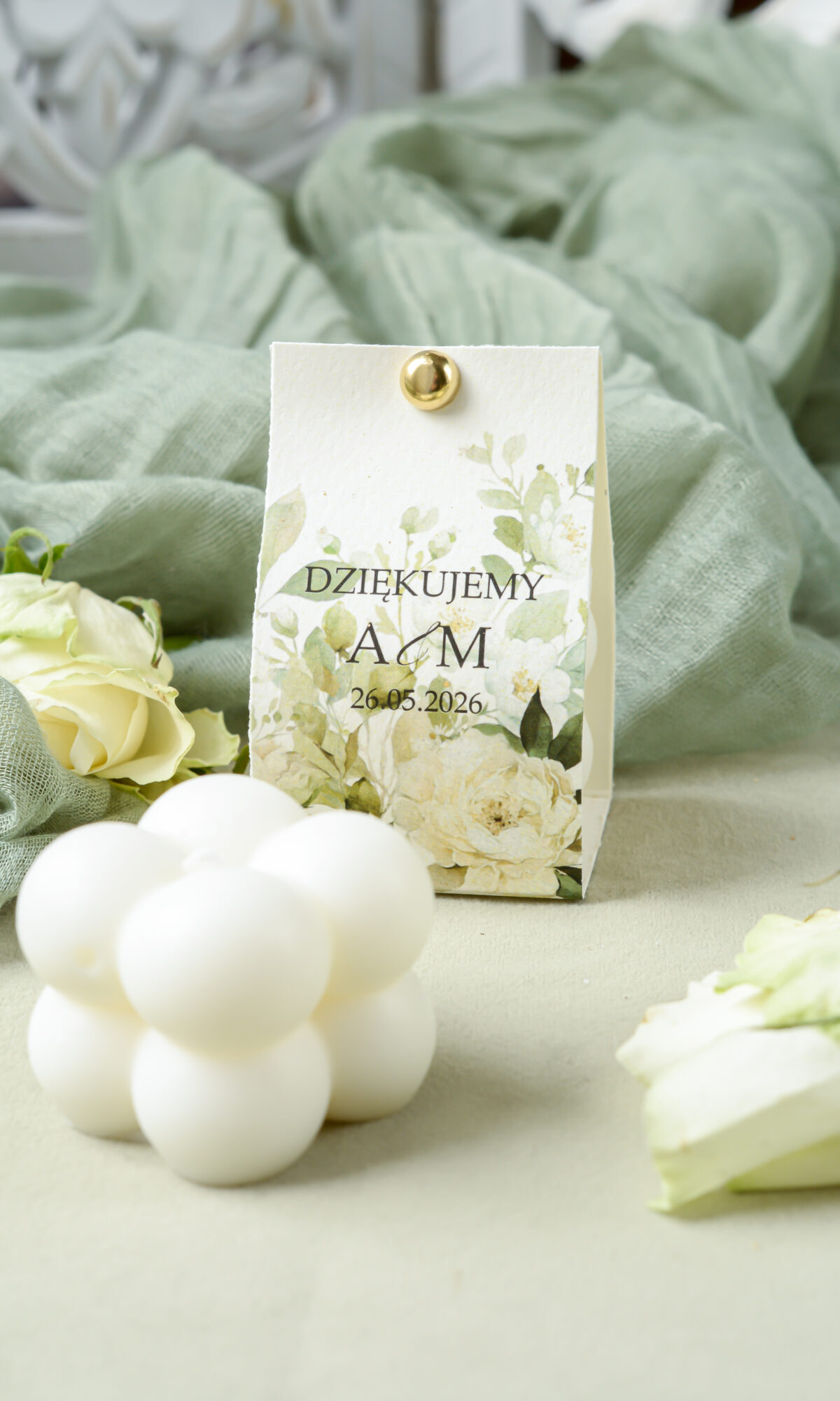 MINI ŚWIECA SOJOWA BUBBLE - PODZIĘKOWANIA DLA GOŚCI WESELNYCH PDZ-21